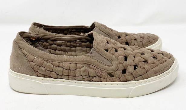 1. State  Delphin Braided Slip on Sneakers Taupe in Size 7.5