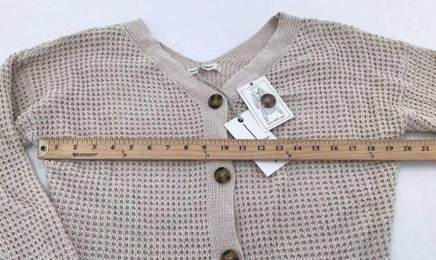 The Moon  and Madison Size Small Button Cardigan Sweater Knit Wide V-Neckline