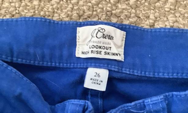 J.Crew royal blue jeans