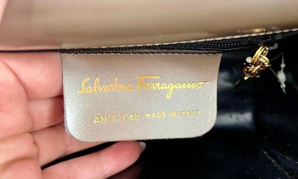 Salvatore Ferragamo RARE  Metallic Chain Shoulder Bag