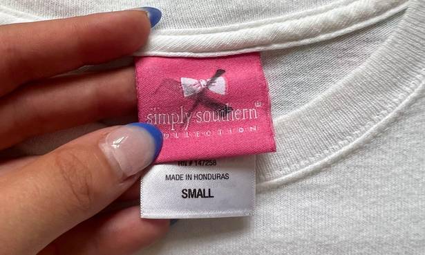 Simply Southern T-Shirt Turtle White Small