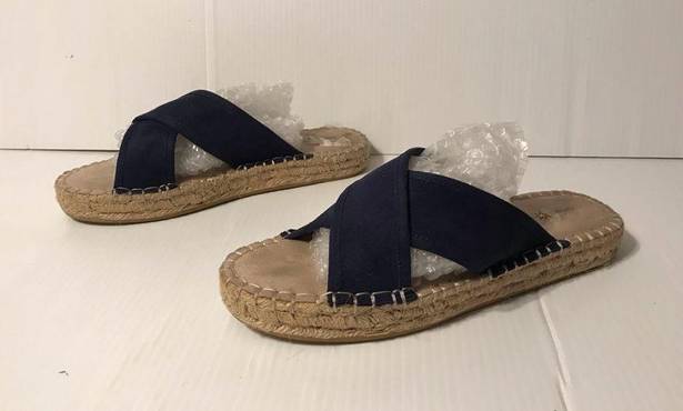 Seven Dials  espadrille slide on sandals size 9 1/2 M