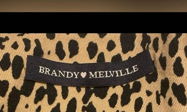Brandy Melville  Pheobe Leopard Cheatah Print Mini Skirt size XS - Made in Italy