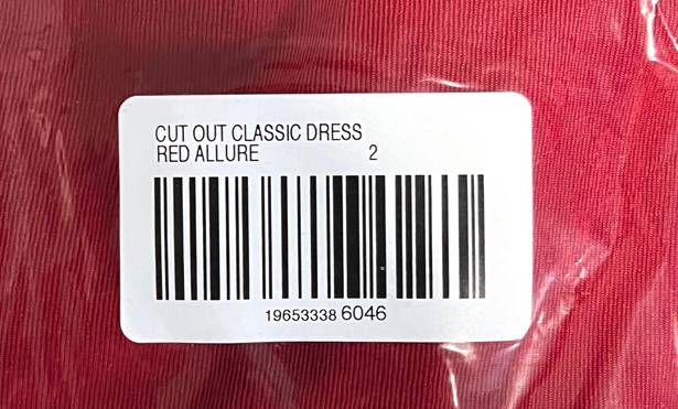 Chico's NEW NWT  Red Cutout Classic 3/4 Sleeve Dress