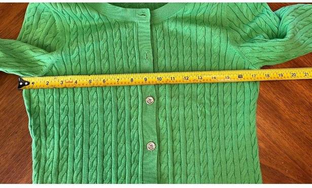 Talbots  petite Medium Green Cardigan