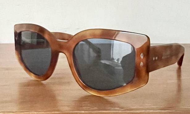 Isabel Marant NWT  Cat Eye Sunglasses Shiny Dark Havana Women's IM 0156/S WR9KU