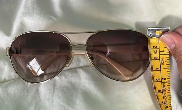 Coach Y2K  wire rim aviator small frame butterfly women's sunglasses FLAWED