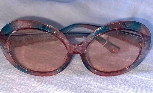 BP NEW  Glitter Pink and Blue Round Sunnies Sunglasses