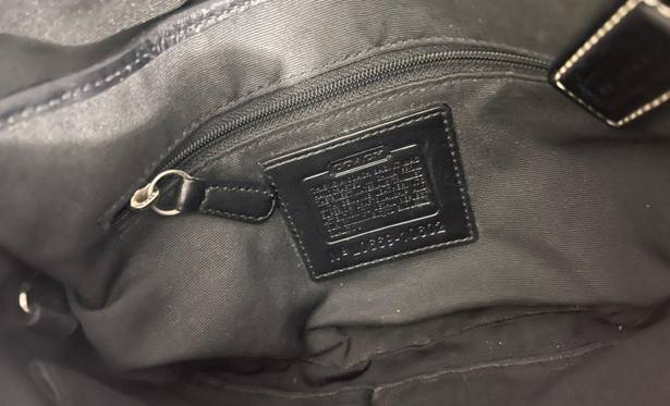 Coach 🎀 Vintage  Signature soho satchel shoulder bag in black canvas
