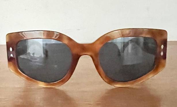 Isabel Marant NWT  Cat Eye Sunglasses Shiny Dark Havana Women's IM 0156/S WR9KU