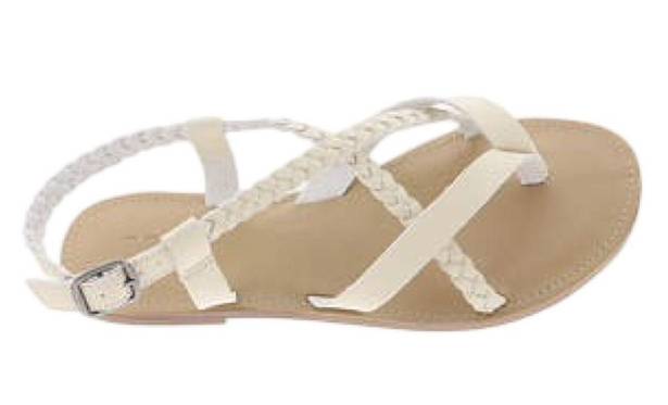 MIA NEW  VAEDA STRAPPY SANDAL IN BONE PONROS