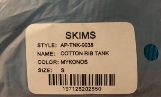 SKIMS Cotton Ribbed Tank Top S NWT