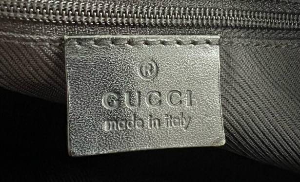 Gucci  GG Black Monogram Canvas and Leather Shoulder Bag