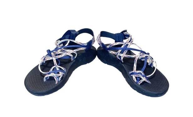 Chacos Chaco Zx3 Blue/White Strappy Outdoor Hiking Sport Sandals