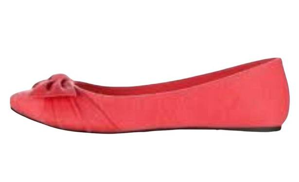 American Eagle  Pink Coral Bow Tie Flats