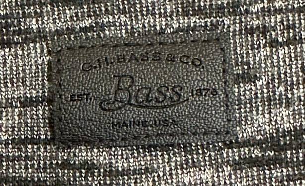 Krass&co G.H. Bass & . Heathered gray angle, zip jacket women, large.