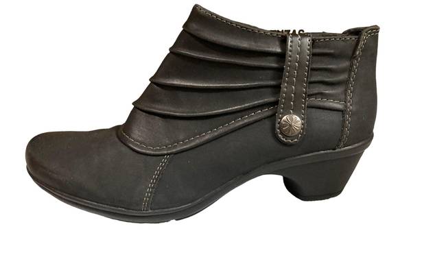 Earth Origins Rosa Black Ankle Boots Booties Womans Size 9