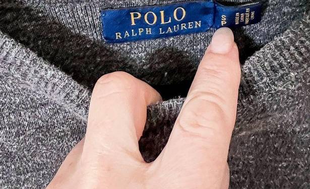 Polo  🏆 gray sweater / crew neck