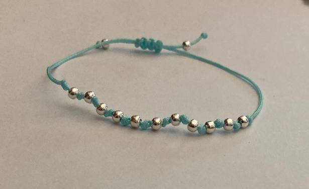 Beaded Friendship Bracelet Blue