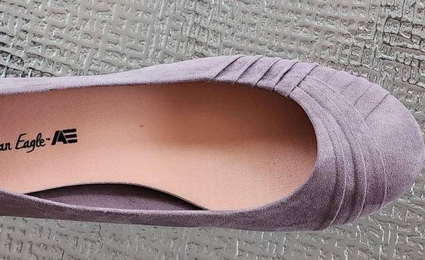 American Eagle Womens Flat Shoes. Gray Fabric Slip On Sz 9