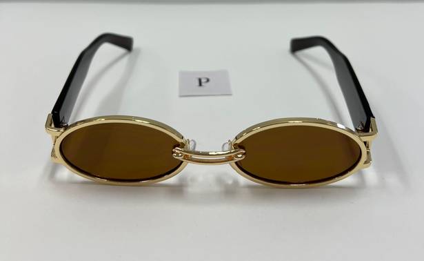 90s Small Oval Brown Sunglasses