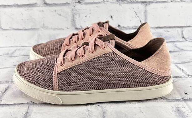 Olukai  Pehuea Li Sneakers Women’s 7 Dusty Pink Casual Shoe Drop In Heel Mesh