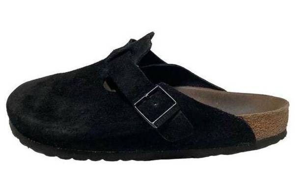 Birkenstock  Boston Black 41 Suede Slip On Clog unisex M 8/8.5- W 10/10.5