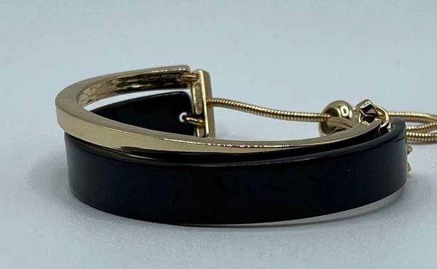 The Row Alfani Double- Slider Bracelet in Gold-Tone & Black NWOT