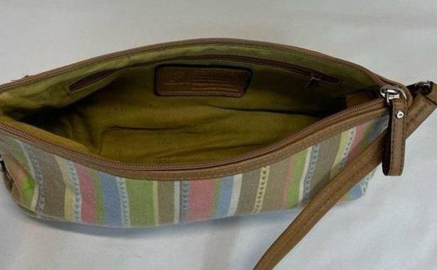 Relic Vintage  90s Y2K Striped Mini Baguette Bag stripes pastel purse