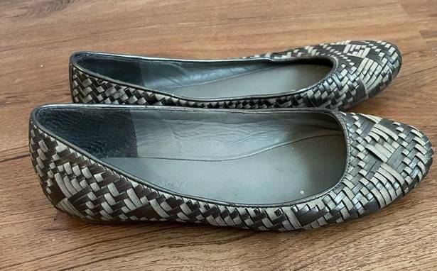 Rebecca Minkoff  silver metallic flats sz 7