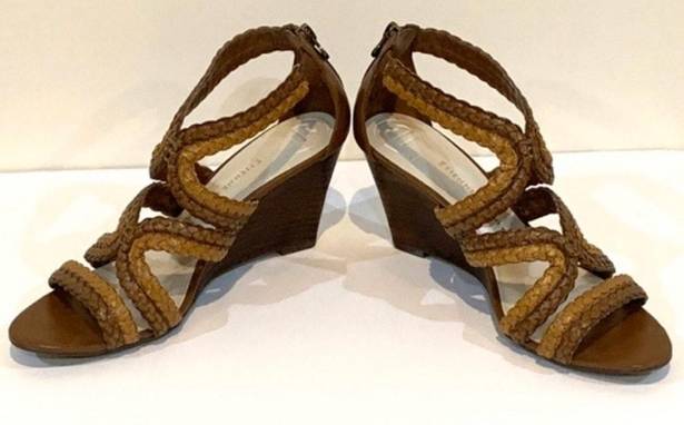Etienne Aigner Brown Wedges Sandals