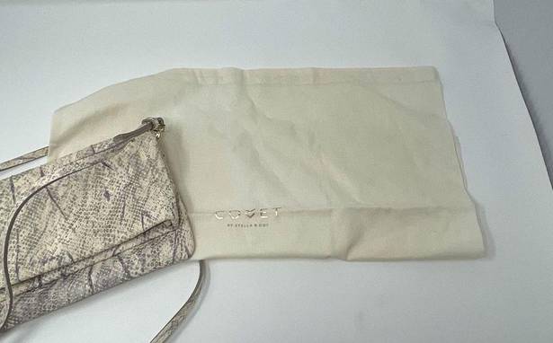 Stella & Dot  Crosby Snakeskin Print Leather Crossbody, NWOT, MSRP $248