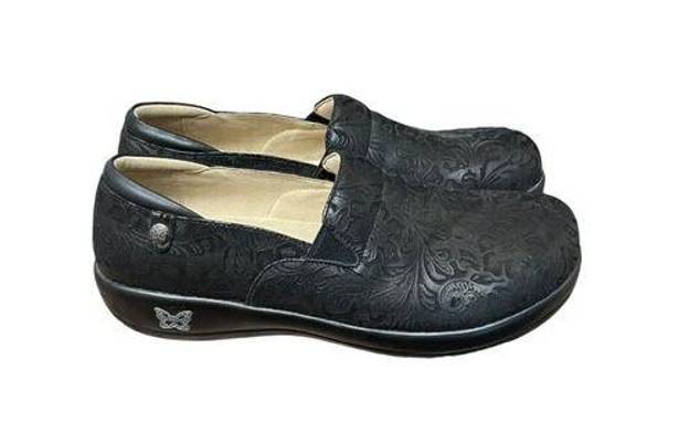 Alegria  Shoes Women's Size EU 43 US 13 Keli Black Emboss Paisley Black