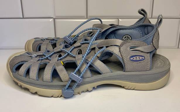 Keen fisherman sandals womens 9 US aqua gray light blue hiking water Excellent!