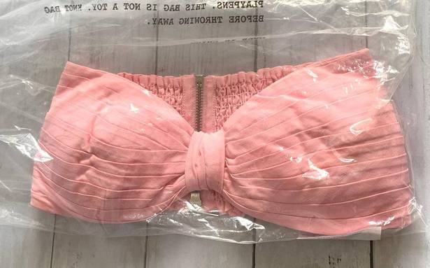 Petal NWT Ronny Kobo Mayah Bandeau Crop Top in  Pink