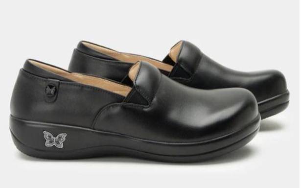 Alegria Hardly Worn  Keli Black Nappa Professional Clog!