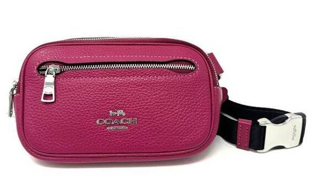 Coach  Mini Belt Bag in Bright Violet Leather CL479