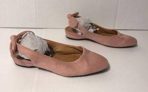 Comfort view sling back casual shoes faux suede pink women size 8