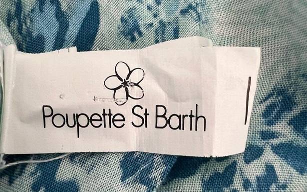 Poupette St. Barth  MINI DRESS ILONA AQUA GRASSE WOMENS SIZE M