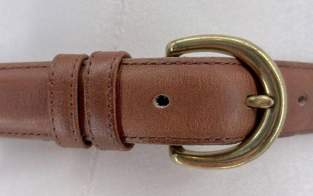 Coach  Brown Leather Belt Size Medium 8400 in British Tan Solid Brass Buckle