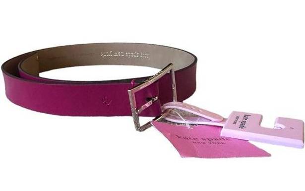 Kate Spade NWT  32 mm Pink leather belt in pomegranate juice size Small