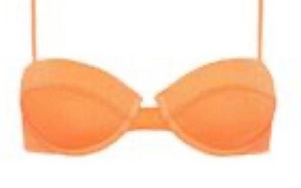 Triangl  swimwear “Dylla” bikini top apricot sparkle orange underwire cups neon