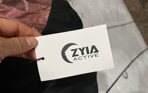 Zyia Active Pink Shine Block athletic jacket Sz XS