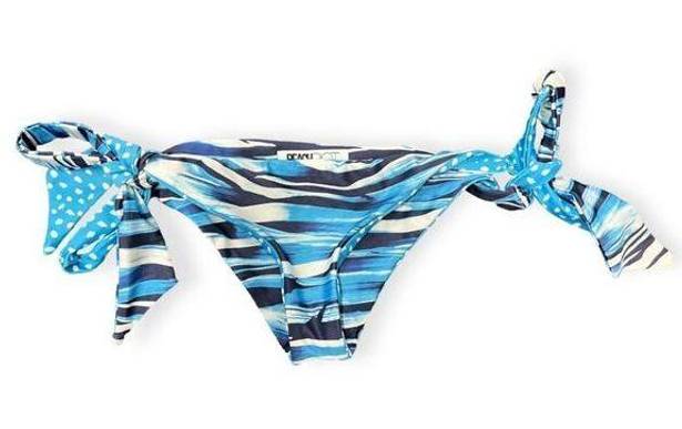 Beach Riot  Blue & white striped and polka dot bikini bottom, Medium, NWOT