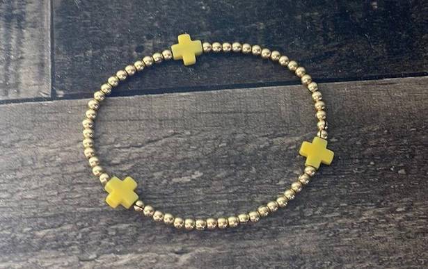 ENewton Yellow Cross Bracelet