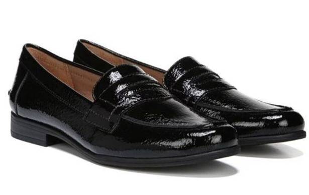 Life Stride  Madison Penny Loafers Slip On Shoes Vegan Patent Leather Women’s 8.5