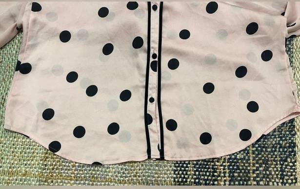 Kate Spade  Button Down Polka Dot Sleep Shirt