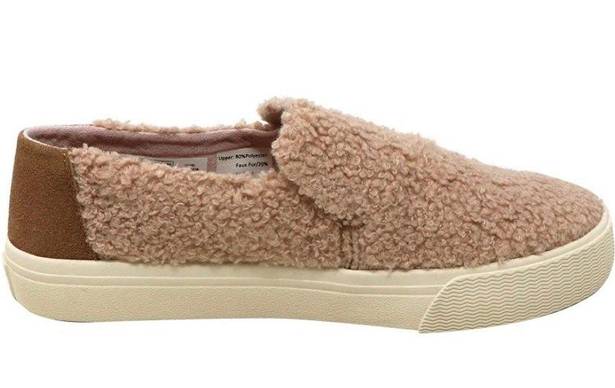 Toms sunset slip on sherling/fur sneaker