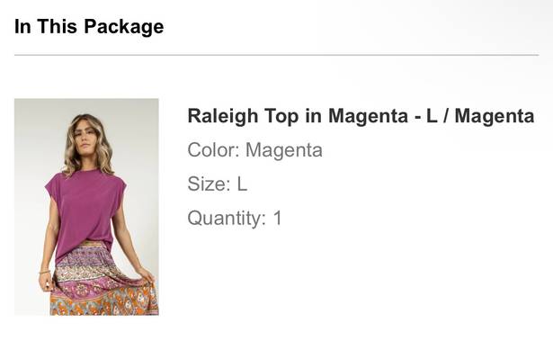 Bohme Raleigh Top In Magenta