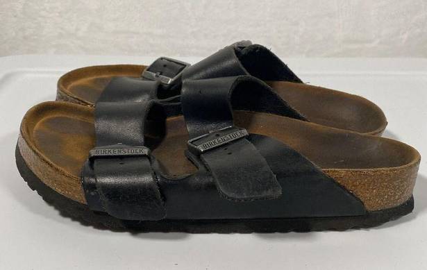 Birkenstock  Arizona Soft Footbed - Black Oiled Leather (Unisex) EU 39 US L8 M6